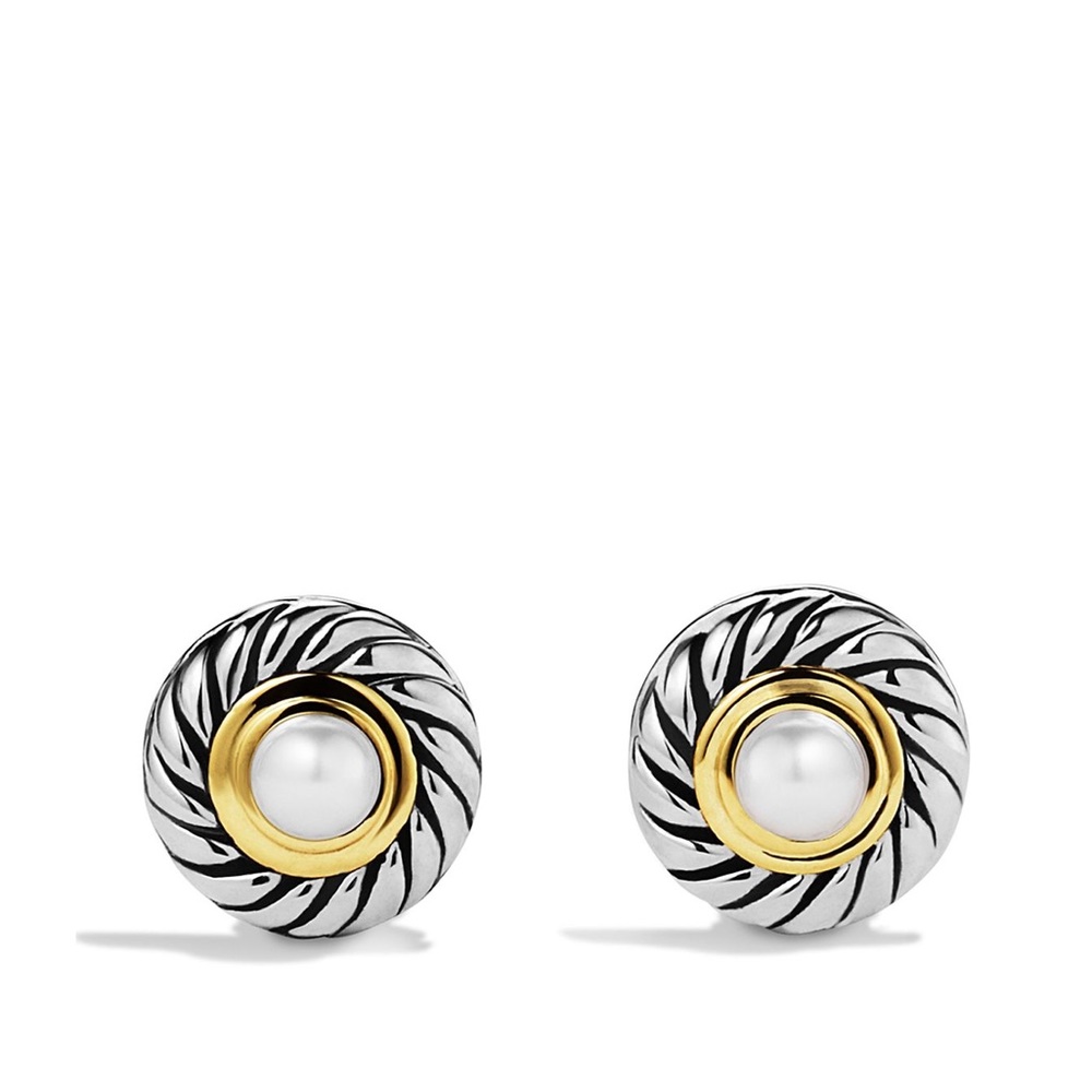 UNWORN david yurman cookie pearl earrings